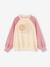 Sweat raglan en éponge motifs fleurs pop fille écru 1 - vertbaudet enfant 