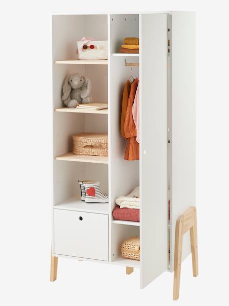 Armoire LIGNE RÉTRO blanc 2 - vertbaudet enfant 