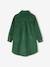Robe chemise en velours côtelé fille vert anglais 2 - vertbaudet enfant 