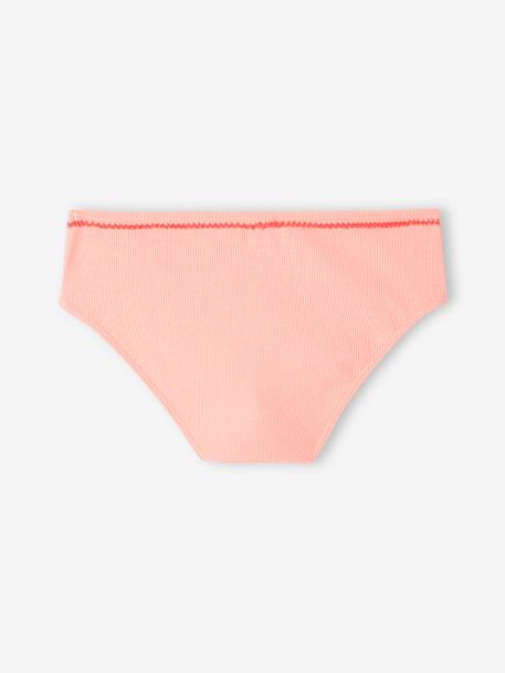 Lot de 5 culottes fantaisie fille en maille côtelée rose nude 7 - vertbaudet enfant 