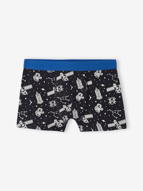 Lot de 5 boxers stretch espace garçon bleu roi 4 - vertbaudet enfant 