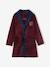 Robe de chambre en maille polaire blason garçon bordeaux 1 - vertbaudet enfant 