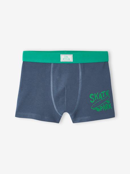 Lot de 5 boxers stretch skate garçon vert 3 - vertbaudet enfant 