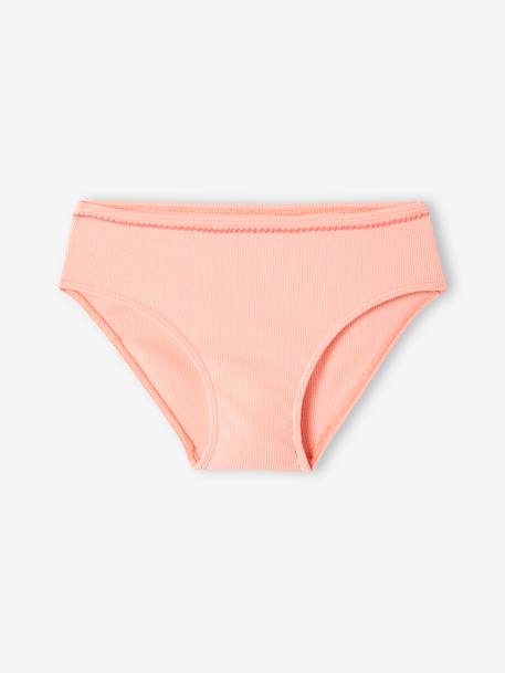 Lot de 5 culottes fantaisie fille en maille côtelée rose nude 6 - vertbaudet enfant 