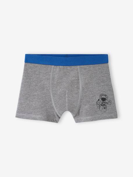 Lot de 5 boxers stretch espace garçon bleu roi 5 - vertbaudet enfant 