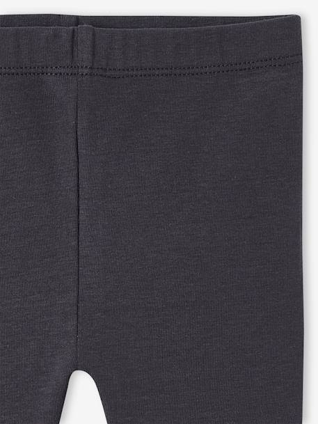 Lot de 2 leggings longs bébé fille BASICS écru+lot marine grisé 6 - vertbaudet enfant 