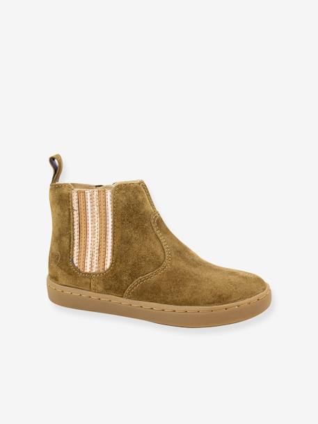 Boots bébé Play New ShineVelours SHOO POM® camel+marine 1 - vertbaudet enfant 