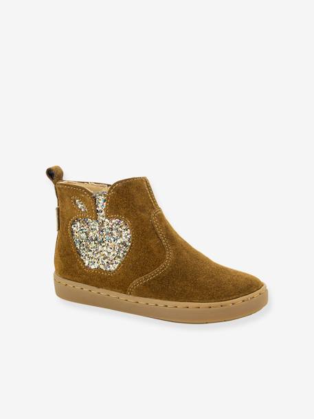 Boots bébé Play New Apple Velours SHOO POM® camel+kaki 1 - vertbaudet enfant 