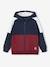 Sweat zippé à capuche effet colorblock sport garçon bordeaux+gris chiné+ocre+vert sapin 1 - vertbaudet enfant 