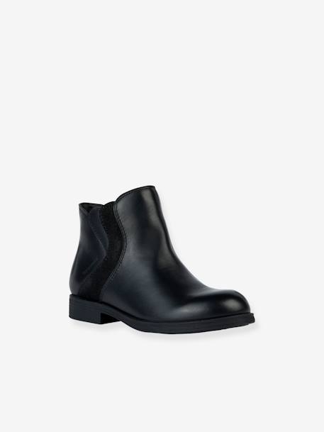 Boots en cuir enfant J Agata Girl WPF GEOX® noir 1 - vertbaudet enfant 