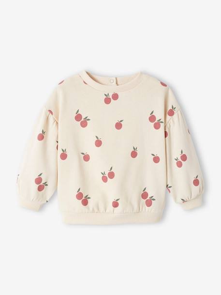 Sweat imprimé bébé en molleton blush+écru 5 - vertbaudet enfant 