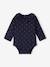 Lot de 2 bodies bébé col claudine manches longues marine 3 - vertbaudet enfant 