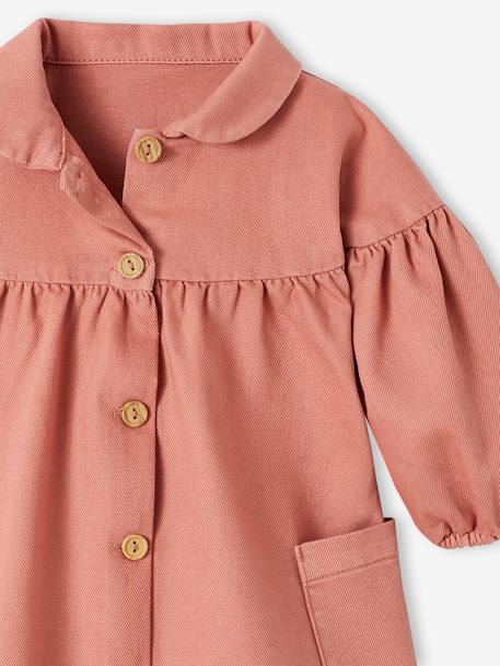 Robe en sergé bébé col claudine rose 4 - vertbaudet enfant 