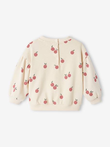 Sweat imprimé bébé en molleton blush+écru 6 - vertbaudet enfant 