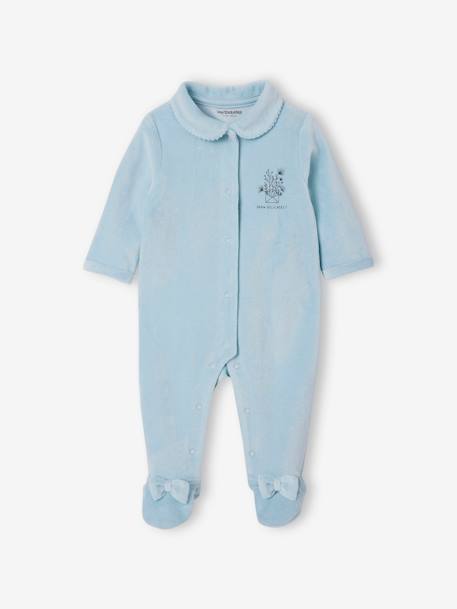 Lot de 2 dors-bien bébé en velours bleu ciel 3 - vertbaudet enfant 