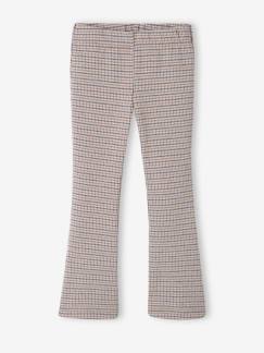 Legging carreaux Prince de Galles fille bas évasé  - vertbaudet enfant