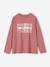 T-shirt sport motif brillant Together fille manches longues raglan vieux rose 1 - vertbaudet enfant 