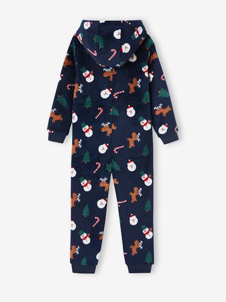 Combinaison surpyjama Noël garçon marine 3 - vertbaudet enfant 