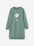 Robe Basics en molleton fille vert émeraude 2 - vertbaudet enfant 