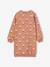 Robe en molleton fleurs pop fille bleu grisé+camel 5 - vertbaudet enfant 