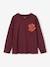 T-shirt motif cool poitrine garçon manches longues bordeaux 1 - vertbaudet enfant 