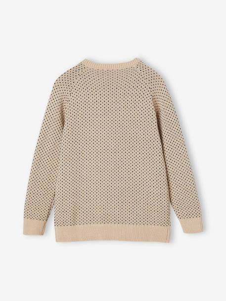 Pull maille fantaisie garçon écru 2 - vertbaudet enfant 