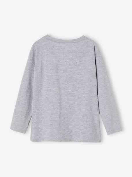 T-shirt à sequins réversibles garçon GRIS ANTHRACITE+gris chiné 9 - vertbaudet enfant 