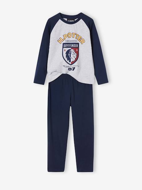 Pyjama garçon Harry Potter® gris chiné/marine 1 - vertbaudet enfant 