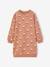 Robe en molleton fleurs pop fille bleu grisé+camel 4 - vertbaudet enfant 