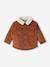 Veste en velours côtelé Bébé doublée fausse fourrure marron 1 - vertbaudet enfant 