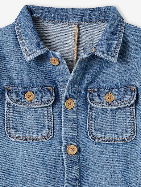 Combinaison bébé en denim stone 5 - vertbaudet enfant 