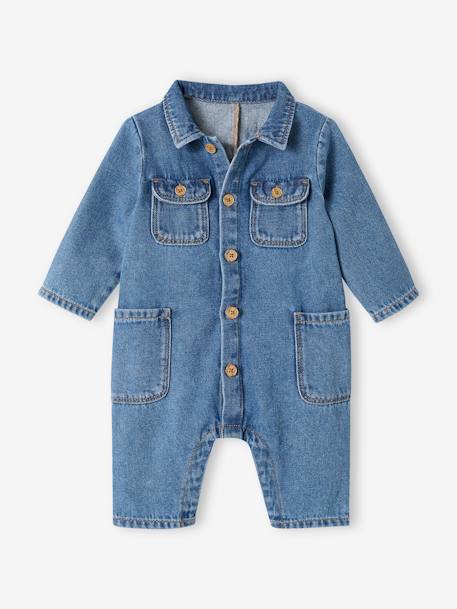 Combinaison bébé en denim stone 3 - vertbaudet enfant 