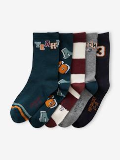 -Lot de 5 paires de chaussettes garçon