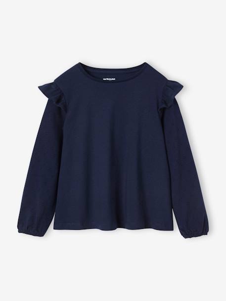 Fille-Tee-shirt volanté BASICS fille personnalisable