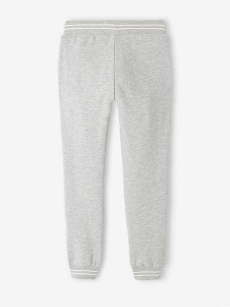 Pantalon jogging sport en molleton garçon. bleu grisé+gris chiné+marine 6 - vertbaudet enfant 