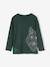 Tee-shirt motif animal garçon en coton recyclé bleu+vert sapin 5 - vertbaudet enfant 