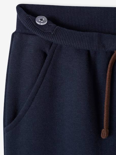 Pantalon jogging avec poches à rabat sport garçon bleu nuit 5 - vertbaudet enfant 