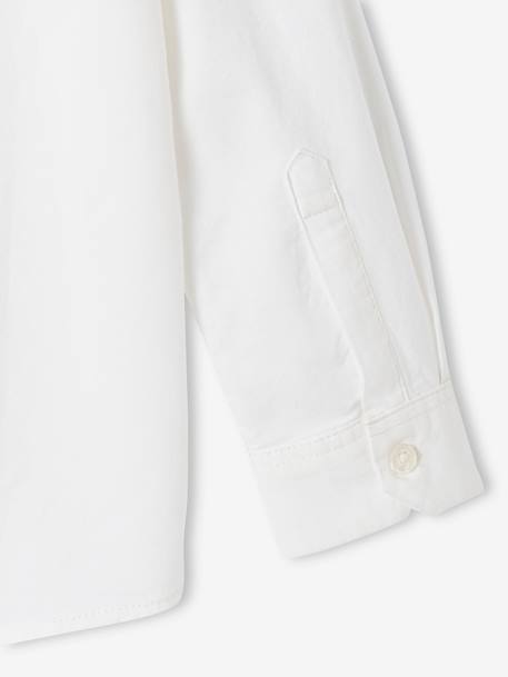 Chemise Oxford garçon blanc+bleu ciel 4 - vertbaudet enfant 