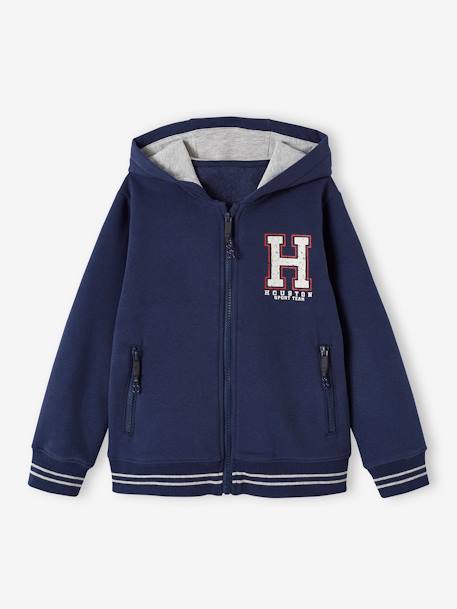 Sweat zippé à capuche sport garçon.  - vertbaudet enfant