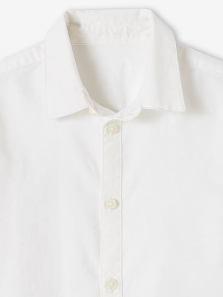 Chemise Oxford garçon blanc+bleu ciel 3 - vertbaudet enfant 