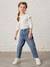 Jean loose boyfriend fille. denim gris+double stone+stone 13 - vertbaudet enfant 