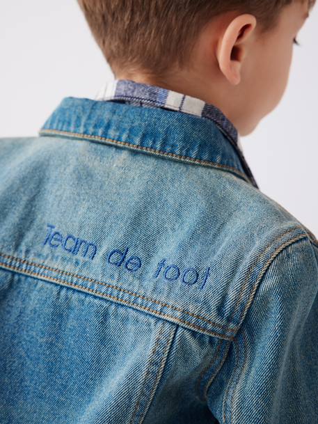 Veste en jean personnalisable garçon denim waterless stone 13 - vertbaudet enfant 