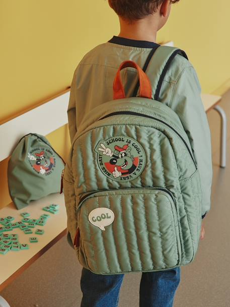 Sac à dos matelassé 'Coolitude' garçon lichen 7 - vertbaudet enfant 