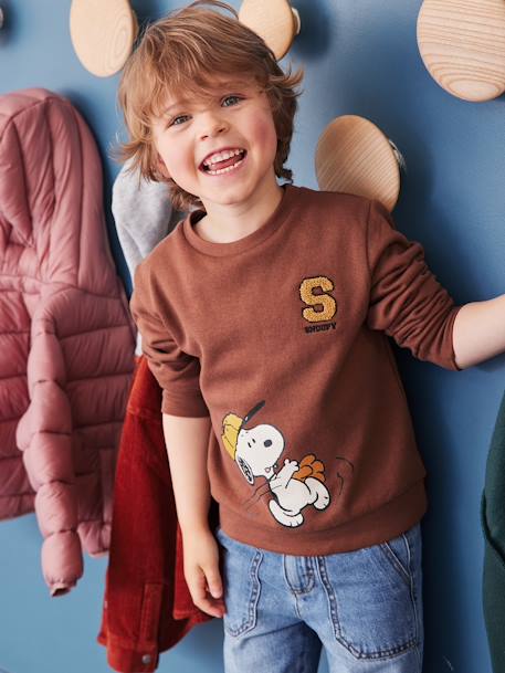 Sweat garçon Snoopy Peanuts® moka 2 - vertbaudet enfant 