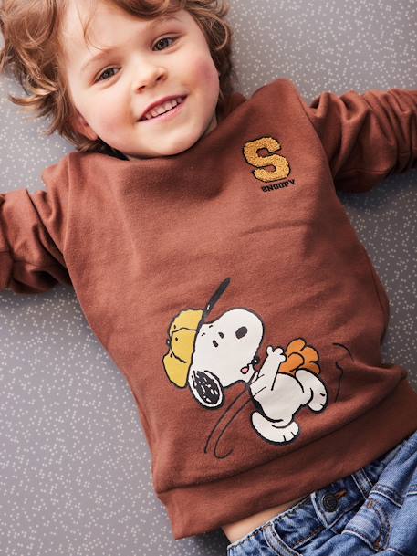 Sweat garçon Snoopy Peanuts® moka 1 - vertbaudet enfant 