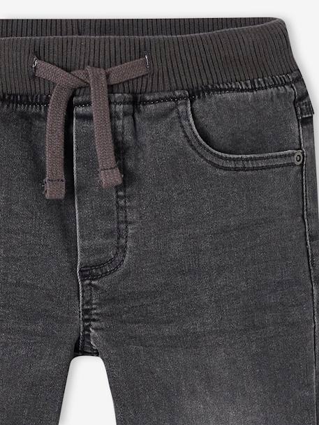 Jean indestructible droit relax garçon facile à enfiler denim gris+stone 4 - vertbaudet enfant 