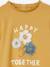 T-shirt motif fantaisie en relief fille curry+écru+gris foncé+terracota+vert sauge 3 - vertbaudet enfant 