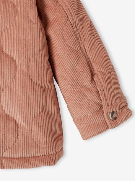 Veste matelassée en velours doublé sherpa fille blush 5 - vertbaudet enfant 