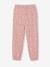 Pantalon jogging imprimé fleurs en molleton fille rose imprimé 2 - vertbaudet enfant 