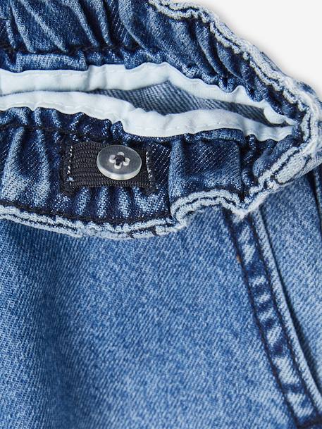 Jean large facile à enfiler garçon denim brut+stone 10 - vertbaudet enfant 